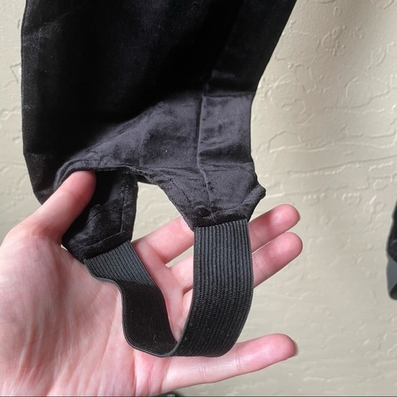 Paige High Rise Velvet Stirrup Jeans - Picture 6 of 11